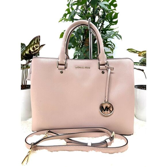 🔥🎁NWT! Michael Kors SAVANNAH Satchel Handbag - Picture 2 of 7